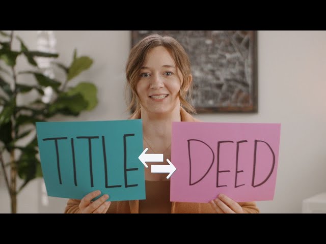 Title vs. Deed: Don't Get These Legal Concepts Confused!