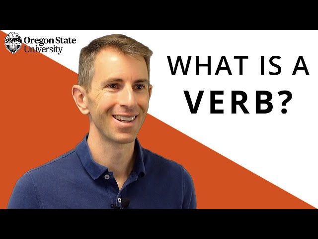 "What Is a Verb?": Oregon State Guide to Grammar