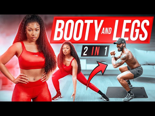 2 in 1 Megan Thee Stallion BOOTY AND TONED LEGS Workout | No Equipment!