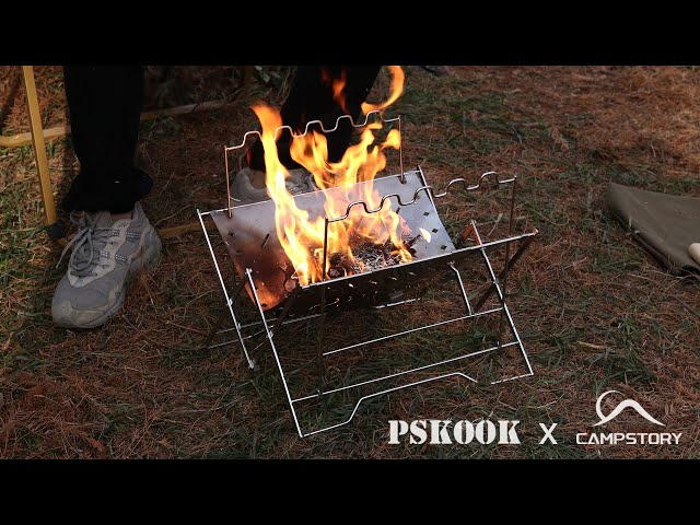 A patented charcoal grill goes on sale for the first time！PSKOOK Foldable BBQ Grill ~~~