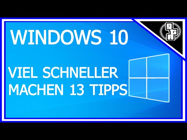 Windows schneller machen 🆗 13 TIPPS & TRICKS! Den langsamen PC optimieren und beschleunigen.