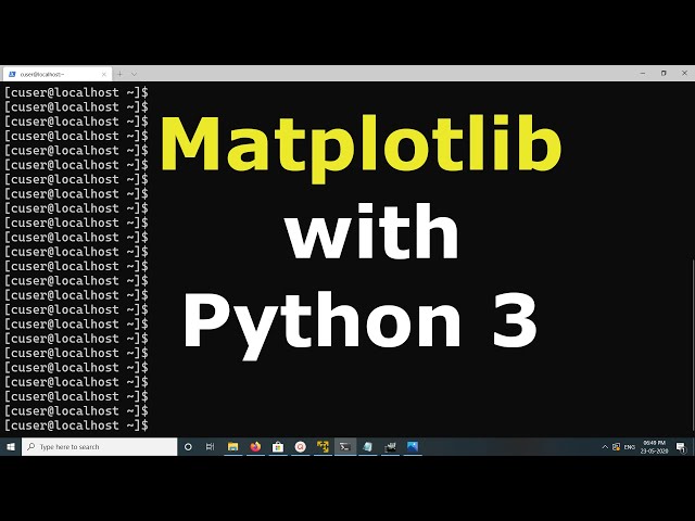How to Install matplotlib with Python 3