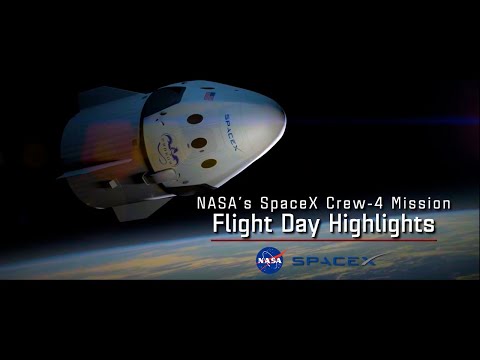 NASA’s SpaceX Crew-4 Flight Day 1 Highlights