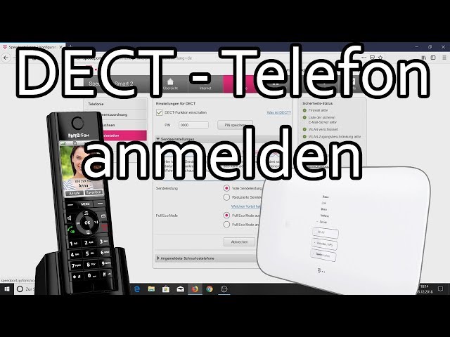 Telekom Speedport - DECT-Telefon anmelden und Rufnummer zuweisen