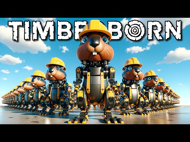 I Built a Robot Army to Take Over the WORLD in Timberborn!