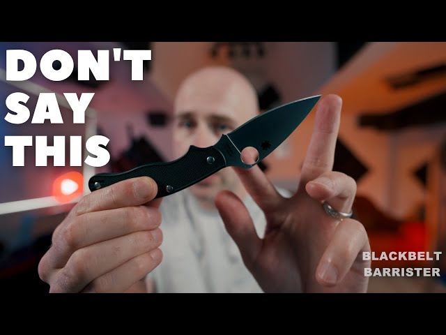 Warning about Folding Pocket Knives!