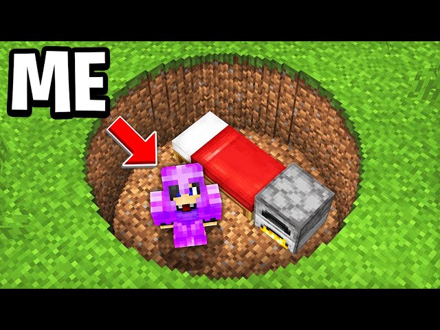 Minecraft, But I Can't Leave This Hole...