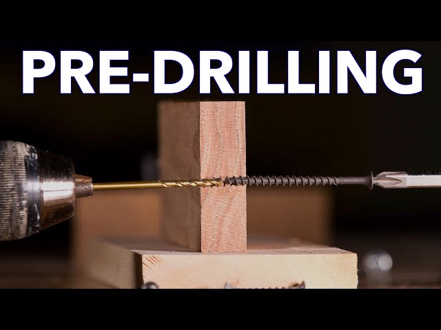 Choosing The Right Size Pre Drill Bit | Beginner