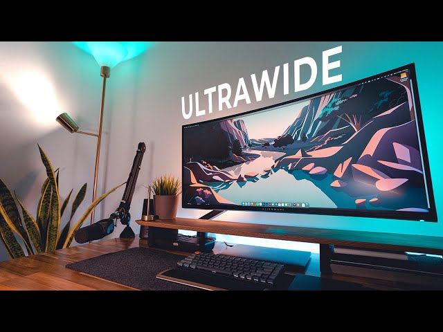 2022 Home Office Setup | Ultrawide DIY Desk Upgrade + Tour