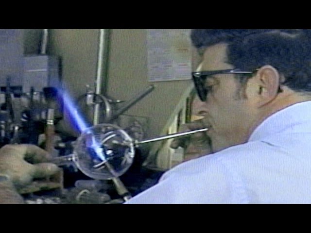 Glassblowing at Bell Labs, Murray Hill, NJ, 1979