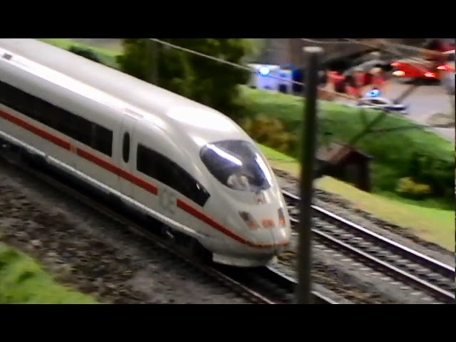 Trainspotting im Miniatur Wunderland - März 2015, Zugfahrten in 1:87