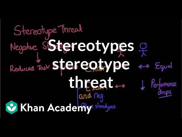 Stereotypes stereotype threat and self fulfilling prophecies | MCAT | Khan Academy