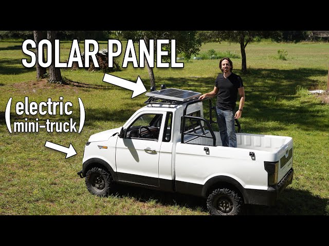 I added a solar panel to charge my $2,000 electric truck