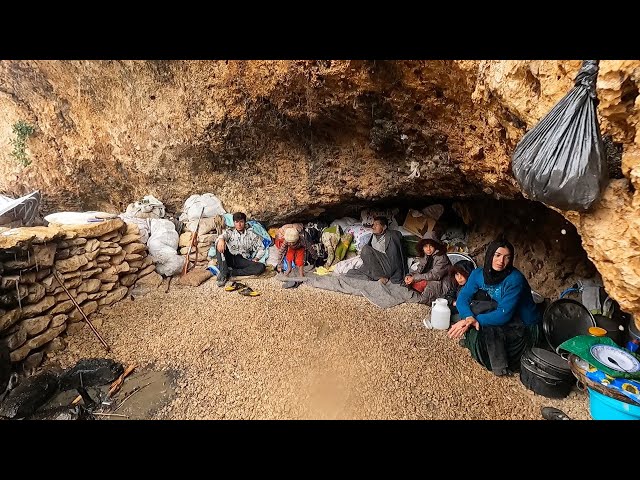 Heavy Rain in The Nomadic Village _ the village & nomadic lifestyle of Iran