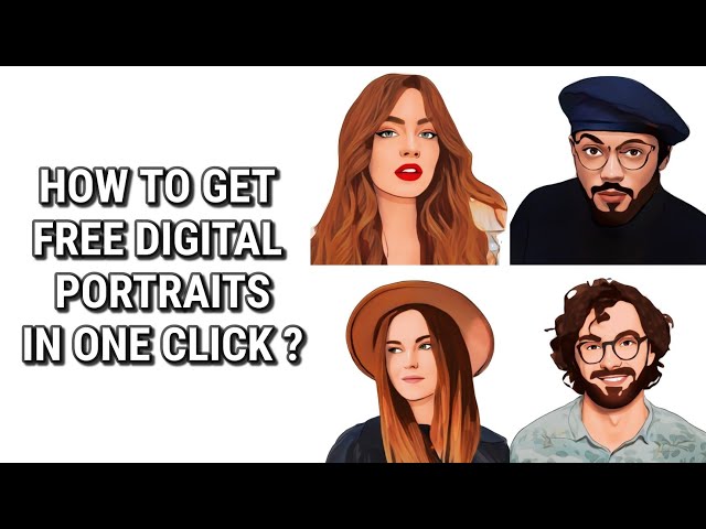 How to get free digital portraits in one click? Digital art tips and tricks !