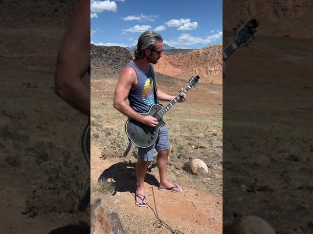 Playing Electric Guitar in the Utah Desert🎸