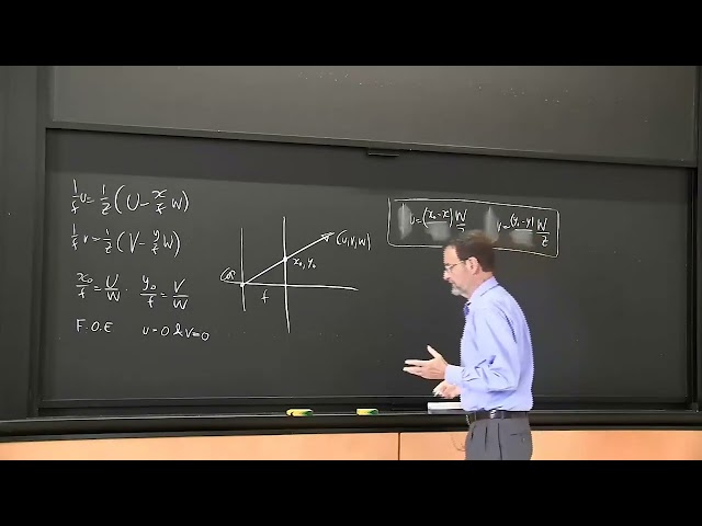 Lecture 2: Image Formation, Perspective Projection, Time Derivative, Motion Field