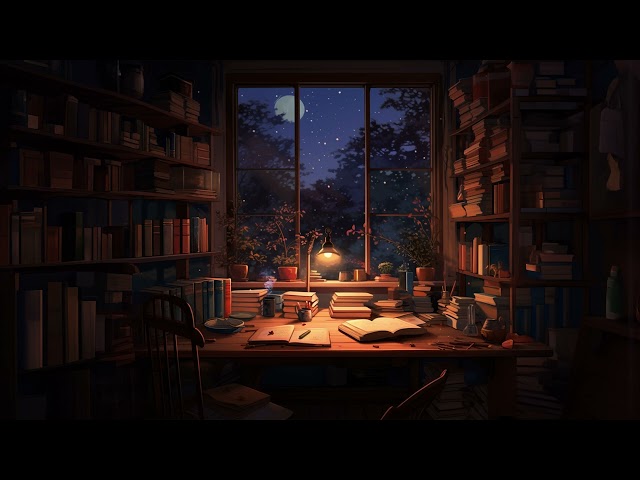 📚 1 Hour Late Night Study Session | • Focus ✍️ Peaceful/Chill/Concentration Lofi Beats