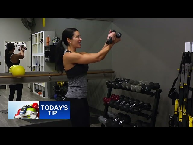Fitness tip: Arm workout using light hand weights