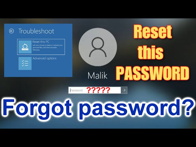 Have you FORGOT your Password? Windows is locked? I can’t log in ⛔ Reset Password ⏩