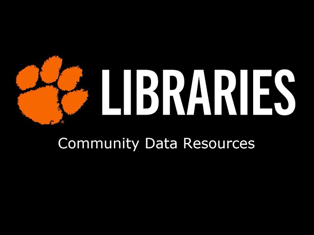 Community Data Resources