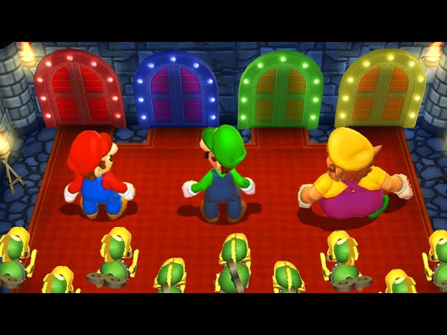 Mario Party 9 - Minigames - Mario vs Luigi vs Wario