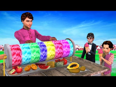 हाथ रोलर आइस क्रीम HAND ROLLER ICE CREAM Hindi Comedy Story Funny Stories In Hindi New Comedy Kahani