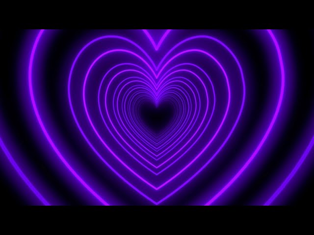 Purple Heart Background💜Love Heart Tunnel Background Video Loop | Heart Wallpaper Video 4 Hours
