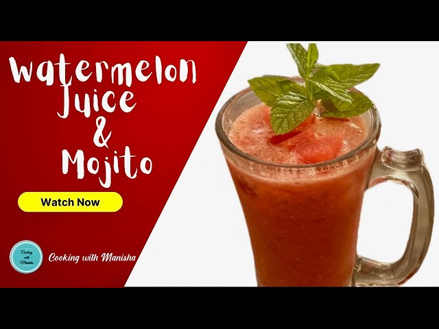 How to make best fresh watermelon juice | watermelon mojito recipe | summer drink