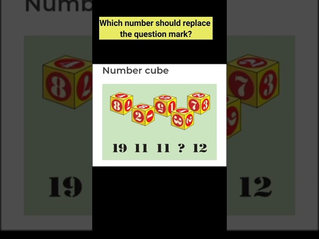 Which number should replace the question mark?#answer #mathematics #puzzle #shorts