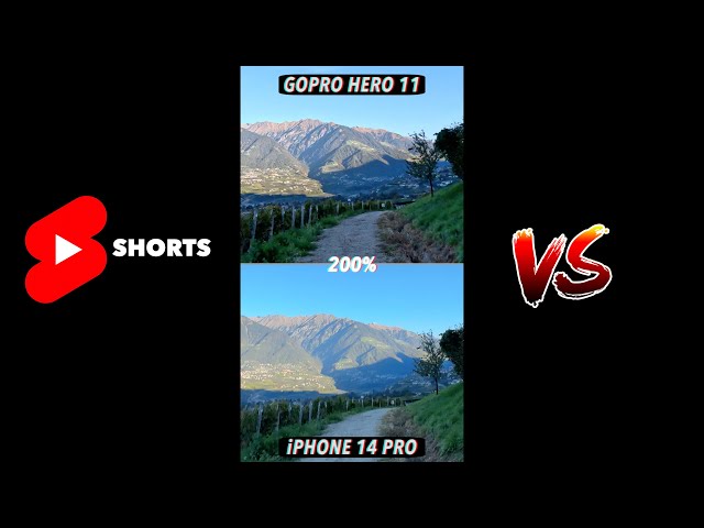 iPhone 14 Pro (Max) Action Mode vs GoPro Hero 11 Stabilization #shorts