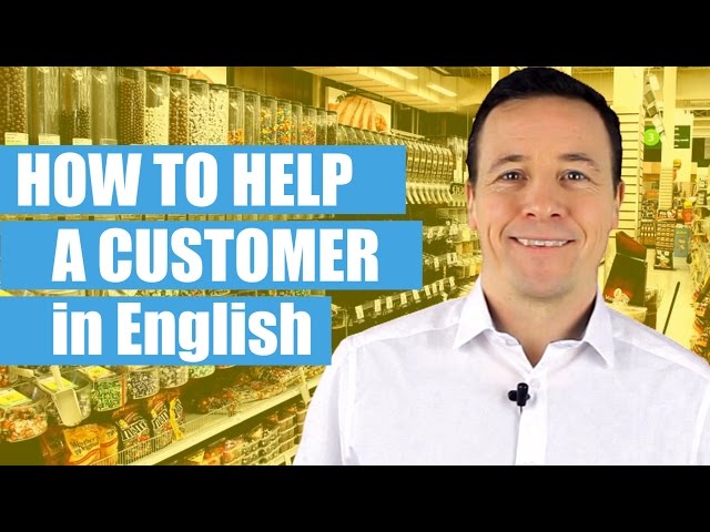 How to help a customer in English/ Wie kann mann einen Kunden auf Englisch helfen!
