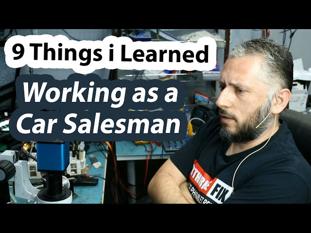 Self confidence & dealing with customers. What I learned working as a car salesman