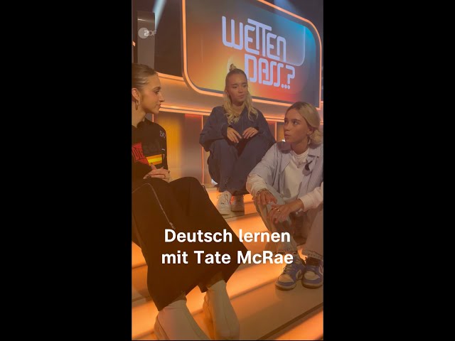 Wetten, dass..? Tate Macrae lernt Deutsch mit Lisa und Lena | ZDF