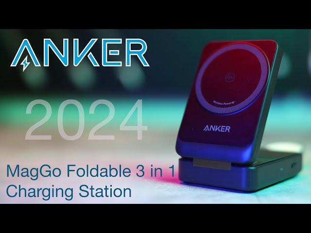 2024 Anker MagGo Wireless Charging Station Foldable 3 in 1
