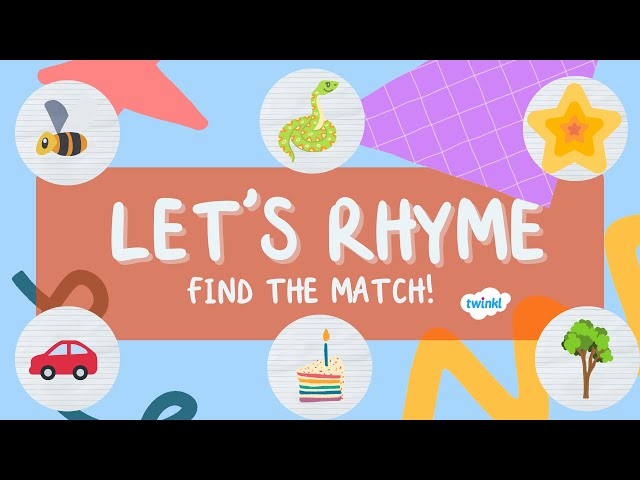 Let's Rhyme! Rhyming Game for Kids | Learn to Rhyme | Twinkl