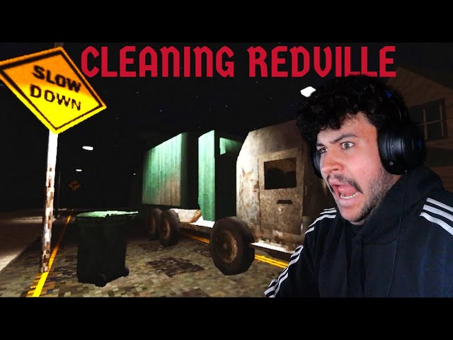 GARBAGE MAN SIMULATOR | Cleaning Redville - (Indie Horror Game)