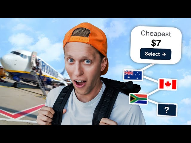 I TOOK the CHEAPEST FLIGHT EVERYDAY and ENDED UP....