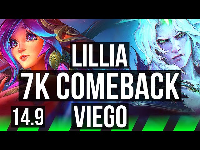 LILLIA vs VIEGO (JGL) | 7k comeback | KR Master | 14.9