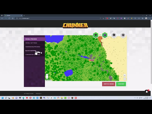 Minecraft Chunker - How to Convert Java Edition Minecraft World to Bedrock Edition Using Chunker