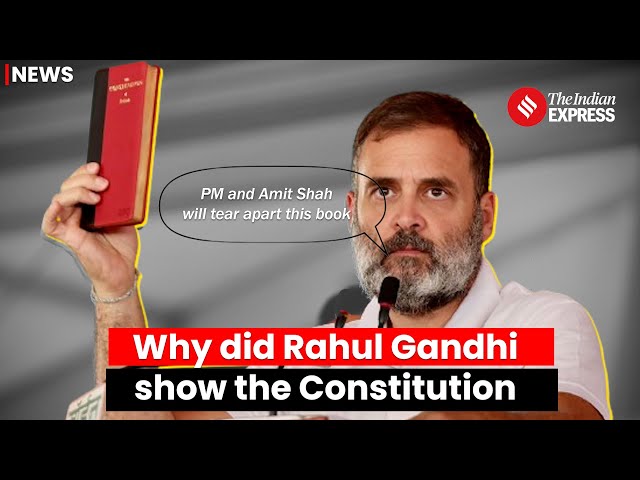 Election 2024 I Rahul Gandhi Slams BJP & Amit Shah: Defends Constitution at Bhind Rally