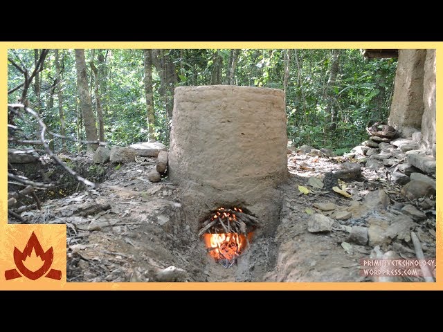 Primitive Technology: Termite clay kiln & pottery