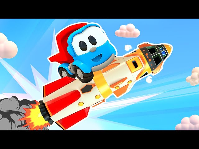 Leo the truck full episodes cartoons for kids. Street vehicles & Spaceship. Learning baby videos.