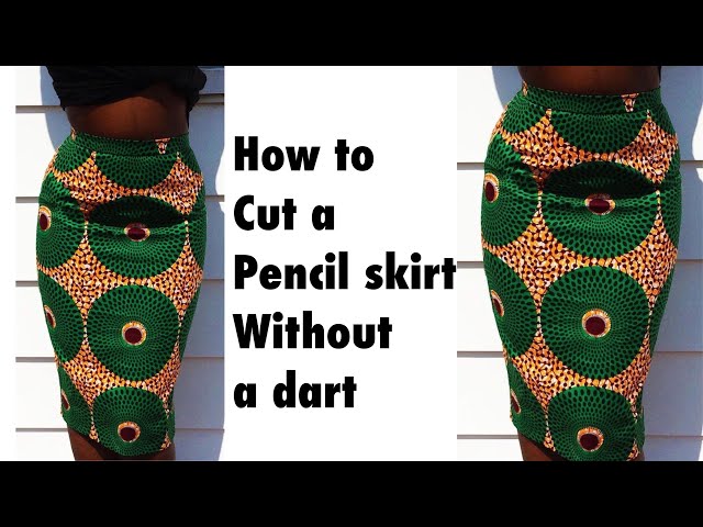 Easy pencil skirt tutorial | Dartless skirt tutorial