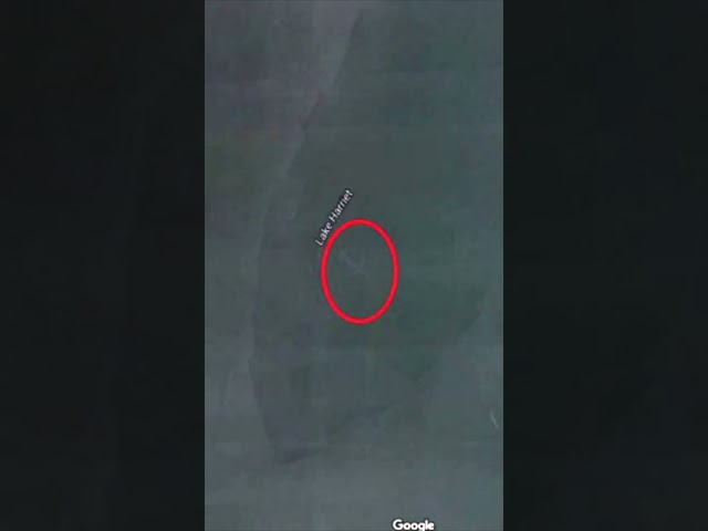 This Satellite Accidentally Makes A Chilling Discovery Inside This Lake #shorts