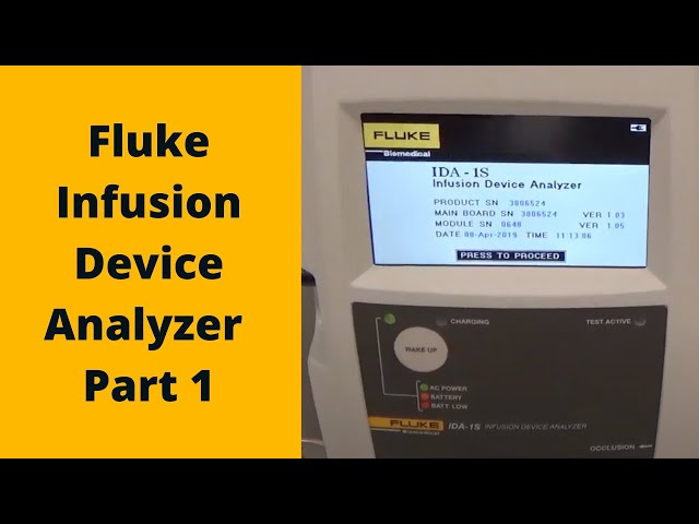 Infusion Pump: Setup IDA-1S Flow Test Setup Part 1