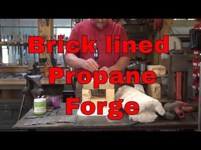 Brick lined propane forge construction part one
