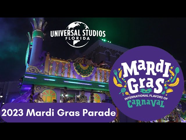 2023 Mardi Gras Parade at Universal Studios Florida in 4K