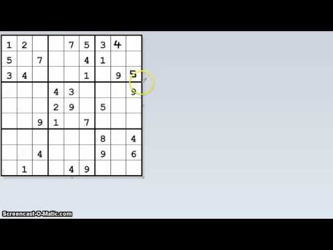 Sudoku mit einfacher Methode lösen