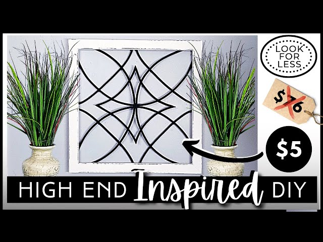 *NEW* HIGH END INSPIRED Wall Decor | KIRKLAND'S Wood & Iron Look for Less | Modern Farmhouse Dupe!
